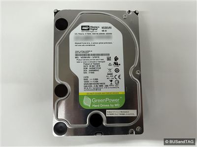 AVコマンド対応 3.5インチSATAハードディスク 2TB(WD20EURX-14T0FY0) の拡大写真はこちらをクリック